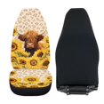 thumbnail image 6 of POLERO Cow Sunflower Car Seat Covers for Men, 2 Pack Vehicle Seat Protector Car Covers Easy Install Waterproof Front Seat Cover, 6 of 9