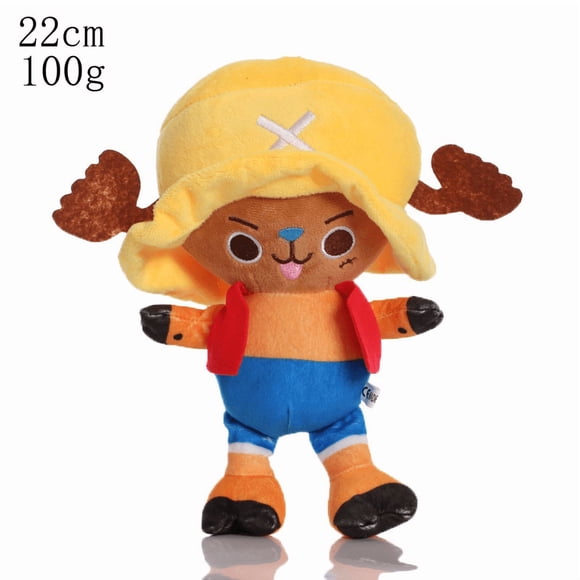 One Piece Tony Tony Chopper Cosplay Monkey D Luffy Plush Toy, 8.7 Inch Soft Stuffed Figure