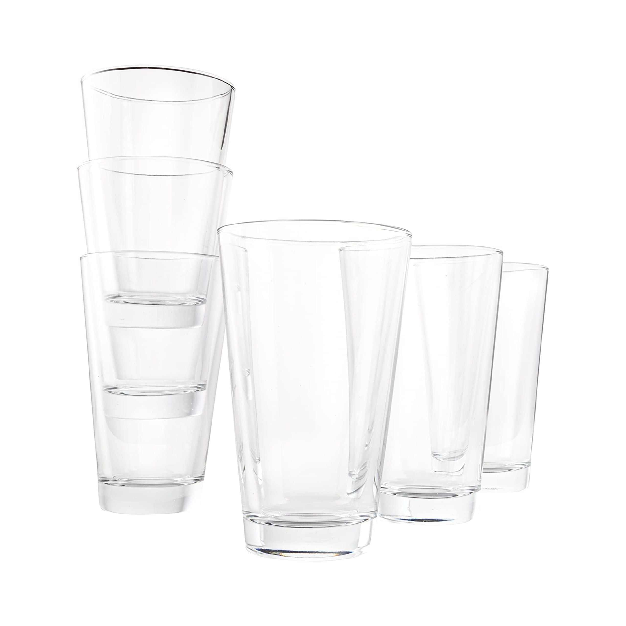 Madison 5 Ounce Juice Glasses | Perfect for Children, Tasting, and Small Portions Thick and Durable Dishwasher Safe Set of 12 Clear Glass Tumblers