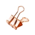 thumbnail image 2 of Seitruly Clip de carpeta de papel de 10 Uds., suministros de cola de milano de Metal a la moda, Clips organizadores de oficina y escuela, oro rosa cartulina Oro rosa 32 mm, 2 of 6