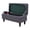 Dark Grey, variant on KALAKALA Stretch Ottoman Cover Rectangle, Ottoman Slipcovers Soft Removable Washable Footstool Protector Covers Elastic Storage Ottoman Slipcover for Cats Dogs