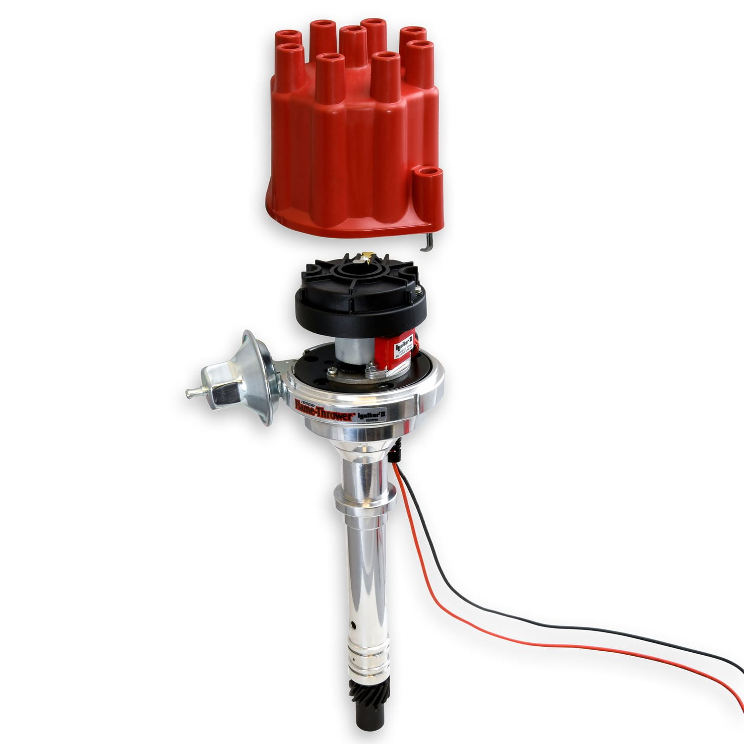 Pertronix D100701 Distributor Billet For Chevy SB/BB red cap Fits select: 1967-1973 CHEVROLET CAMARO, 1969-1976 CHEVROLET C10