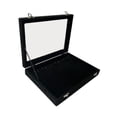 thumbnail image 4 of Vitrina de joyería para collares, organizador de joyas, cajón organizador de collares, caja de exhibición de collares, ganchos múltiples con tapa de Terciopelo negro, 4 of 9