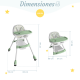 thumbnail image 4 of Silla Periquera Linium Para Bebé Alta Plegable Portatil Verde LINIUM, 4 of 11