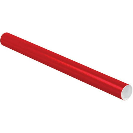 2 x 24 Mailing Tubes - Holiday Red (1000 Qty.)