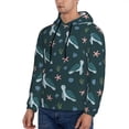 thumbnail image 3 of Lsque Cute Turtle Pattern Casual Men's Hoodie,Hooded Sweatshirt with Kangaroo Pocket,Pullover Hoodie-3X-Large, 3 of 7