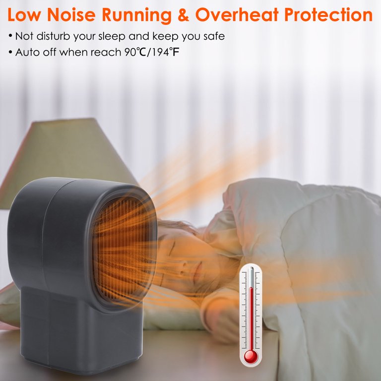 iMountek 500W Portable Electric Space Heater Mini Desktop Fan Heater  Personal Small Space Heater for Home Office - Walmart.com