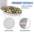 thumbnail image 5 of ZUXONGSY Sunflower Cow Print Flannel Toilet Cover Elongated Toilet Seat Covers for Bathroom with Elastic Bottom Soft Stretchable Toilet Lid Covers Anti-Slip Bathroom Decorative Accessories, 5 of 6