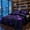 Purple, variant on 2/3 Pcs Urban Dark Style Quilted Bedspread Set(1 Quilt and 1/2 Pillowcases), Purple & Black Abstract Patchwork Coverlet, Soft Microfiber Bedding for Men’s Bedroom, Guest Room & Modern Home