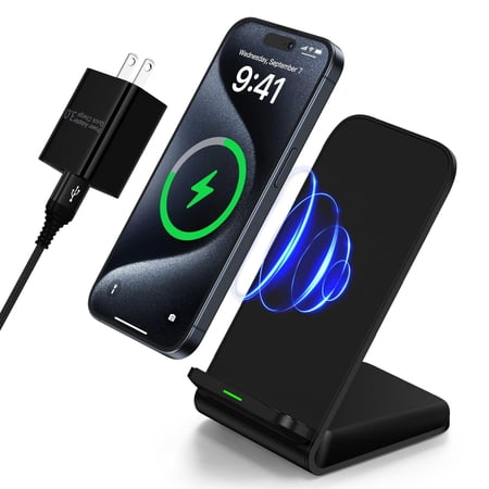 can Samsung Wireless Charger Fast Charging Stand Desk Phone Charger Stand Android Charging Station for Samsung Galaxy S24 Ultra S24+ S24 S23 FE S22 S21 S20 S10 S9 S8,iPhone 15 Pro Max Plus 14