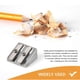 thumbnail image 5 of 6 Pcs Metal Pencil Sharpeners, Single and Dual Hole Pencil Sharpeners Manual Art Sharpeners for Colo, 5 of 5