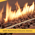 thumbnail image 5 of AVAWING 56" Patio Propane & 50,000 BTU Rectangle Concrete Fire Pit Table, Auto-Ignition, Brown, 5 of 7