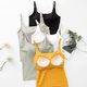 thumbnail image 3 of Camisola de verano con cuello cuadrado, ropa interior sin tirantes, cinturón con almohadilla para el pecho, de una pieza, cómoda para uso exterior, para uso interior, sin tirantes, combina, 3 of 6