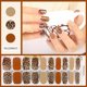 thumbnail image 1 of Tiras de uñas de Gel semicuradas, parches deslizantes, adhesivos impermeables de larga duración, cubierta completa, necesita lámpara UV, 1 hoja, 1 of 4