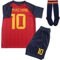 thumbnail image 1 of Conjunto de camiseta de fútbol infantil VIPKNOW España #10 rojo talla 16, 1 of 5