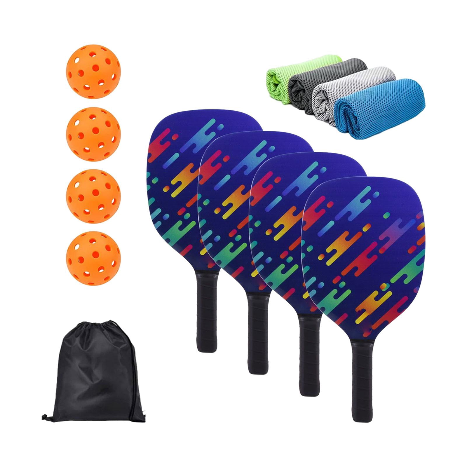harayaa Portable Pickleball Paddle Set Gift Lightweight Pickleball Paddle for Indoor And 4 Paddles