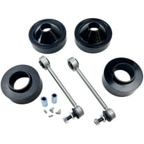 2-Inch Front / 1-Inch Rear Strut Rear Coil Spring Spacers Leveling Lift Kit with Front Sway Bar End Links Suspension Lift Set with Pull Rod Compatible with Jeep Wrangler JK 2007-2018