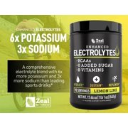 Zealot Electrolyte Powder - 90 Servings | Keto Electrolytes | Zero Sugar | Lemon Lime