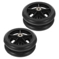 thumbnail image 1 of CRILSTYLEO 4Pcs Black Rubber Replacement Rear Wheels for Wheelchairs Compatible with Most Walker Models, 1 of 8