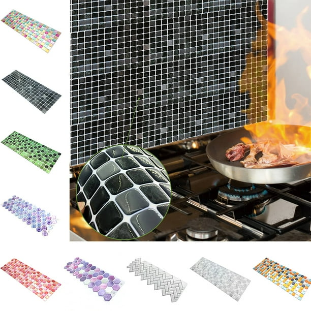 CUH Peel & Stick Tiles Backsplashes Self Adhesive 3D Wall Stickers