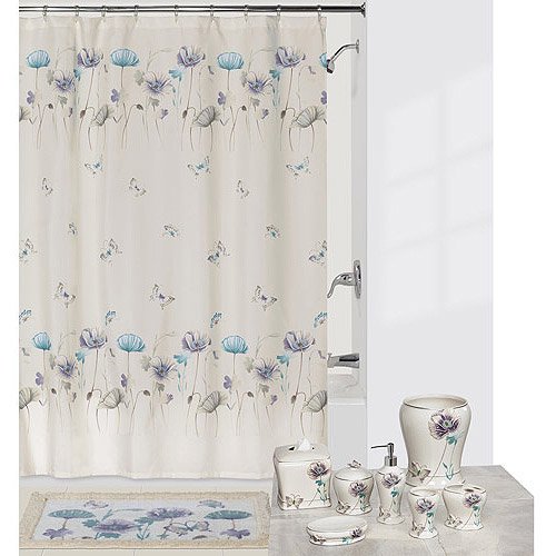 Creative Bath Garden Gate Shower Curtain, Lilac