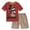 Red / khaki, variant on Disney Mickey Mouse Toddler Boys T-Shirt and Twill Shorts Outfit Set Red / Khaki 3T