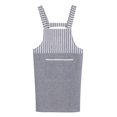 thumbnail image 1 of Hukapapa Delantal de algodón simple y elegante con bolsillo para el hogar, restaurante, cocina, chef, babero de cocina (azul), 1 of 8
