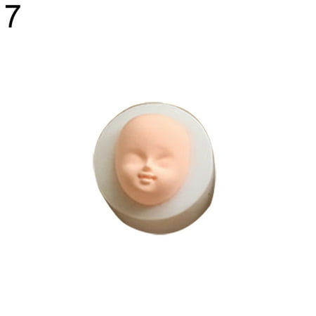 

Manshan Cake Mold 3D Face Clay Fondant Silicone Mold Cake Chocolate Candy Baking Decorating Tool