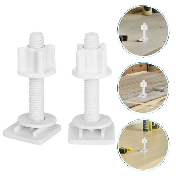FRCOLOR 2pcs Universal Toilet Seat Screws Toilet Seat Replacement Screws Toilet Bolts For Seat Universal Toilet Seat Hinge Screws
