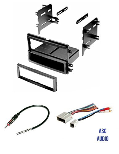 No Factory Nav ASC Car Stereo Install Dash Kit Wire Harness See Years and Compatibility Below and Antenna Adapter for installing a Single Din Radio for select BMW 5 Series and X5 