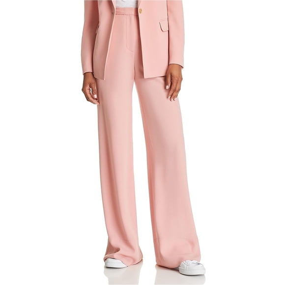 Elizabeth and James Harmon - Pantalones informales de pierna ancha para mujer, color rosa, 2
