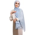 thumbnail image 4 of Women Premium Hijab Head Scarf Lightweight Shimmer Scarves Crepe Wedding Shawls Shiny Wraps for Evening Dresses, 4 of 6