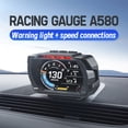thumbnail image 4 of Tacómetro Temperatura Del Pantalla Frontal Coche Alarma Exceso Velocidad Medidor Aceite, 4 of 9