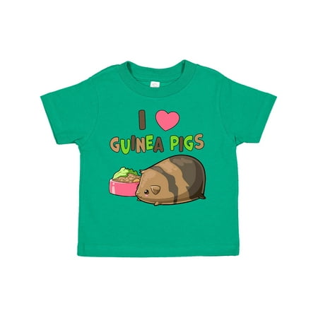 

Inktastic I Love Guinea Pigs Gift Toddler Boy or Toddler Girl T-Shirt