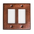thumbnail image 1 of Monarch Plaque de Mur de Culbuteur Martelé Cuivre Pur / Plaque d'Interrupteur, 1 of 5