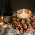 thumbnail image 5 of Artificial Flowers Garland Candle Ring Christmas Door Ornament Wall Decoration, 5 of 10