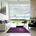 thumbnail image 7 of Ahgly Company Machine Washable Indoor Round Transitional Dark Orchid Purple Area Rugs, 7' Round, 7 of 7