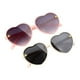 thumbnail image 5 of 2 piezas de gafas de sol para niños, gafas de corazón, , gafas de sol portátiles de moda para fiestas, para actividades al aire libre, calle, Marco rosa blanco, 5 of 9