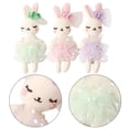 thumbnail image 2 of PTOOTP 6 piezas de conejito de peluche pequeño, animales de peluche, juguete de conejo, muñeca, manualidades, hacer adornos de conejo, 2 of 8