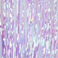thumbnail image 4 of 2pcs Metallic Foil Fringe Curtain Transparent Pink Backdrop Decorative Door Window Curtain, 4 of 5