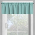 thumbnail image 4 of Ambesonne Teal Valance & Curtain, European Style Dotted, 55"x24", Teal White, 4 of 6