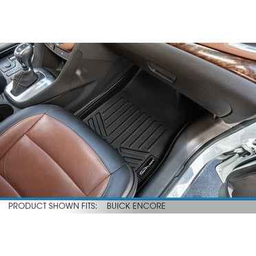 SA0129-B0129 Custom Fit 2 Row Floor Mats Liner Set For 2013 2022 Buick Encore Black
