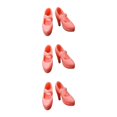 thumbnail image 1 of Dalazy Chaussures de Poupée Talons Hauts Élégants Accessoires pour Poupée 1/6 Fille Rose 3Set, 1 of 6