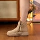 thumbnail image 3 of Zapatos casuales de mujer, zapatos acolchados de algodón con forro polar, botas de nieve de suela gruesa de invierno para mujer, botas cortas de moda para mujer, 3 of 6