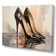 thumbnail image 2 of Designart "Black And Red High Heels Euphony III" Fashion Canvas Print, 2 of 5