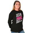 thumbnail image 4 of Happy Alive Built To Survive Warrior Women Plus Size Long Sleeve Graphic Tee Brisco Brands 2X, 4 of 5