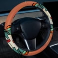 thumbnail image 2 of Thanksgiving Font Steering Wheel Cover, 14.5 Inch, Printing, PVC Leather, Auto Accessories for Car Wheel Covers, 2 of 6
