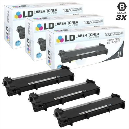 LD © Compatible Dell 593-BBKD / P7RMX Set of 3 Black Laser Toner Cartridges E310dw E514dw E515dn E515dw