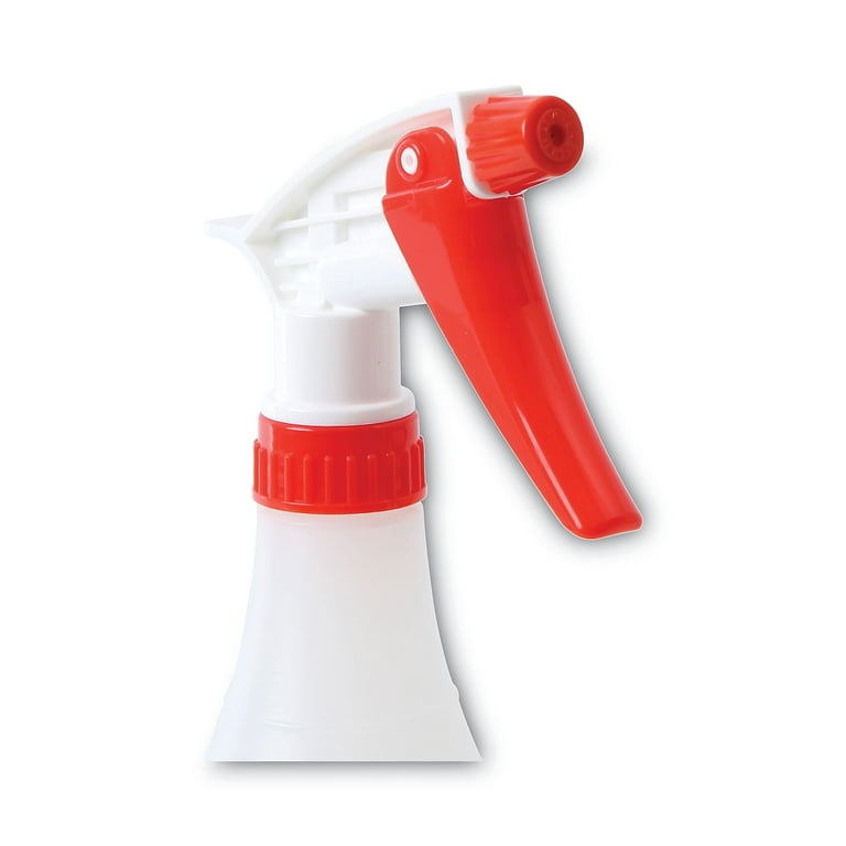 917178-6 Impact Clear/Red Polypropylene/Polyethylene Trigger Spray Bottle, 32  oz., 1 EA