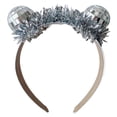 thumbnail image 6 of FENOHREFE Mirrored Headbands Plastomer Women Hair Accessory Adjustable Comfortable for Parties and Celebrations White and Black, 6 of 7